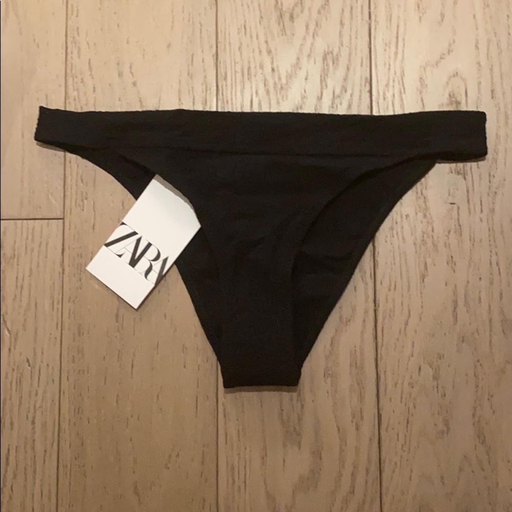 Zara Embroidered Bikini Bottoms